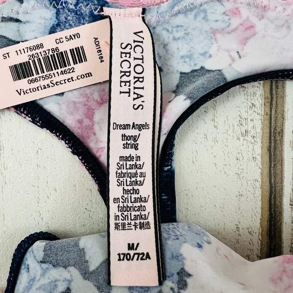 Victoria’s Secret Dream Angels Floral Thong Pantie Medium - Picture 9 of 9
